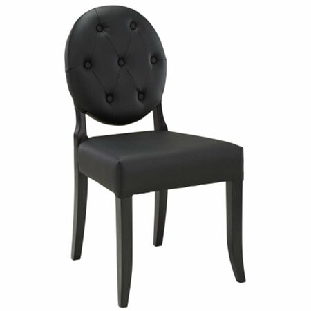 EAST END IMPORTS Button Dining Side Chair- Black EEI-815-BLK